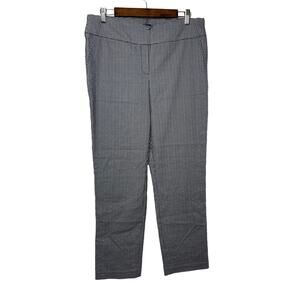 Hilary Radley slacks pants trousers women's large pull on white black check